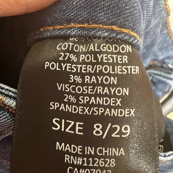 Tahari Women's Dark Blue Skinny Jeans - Picture 4 of 4